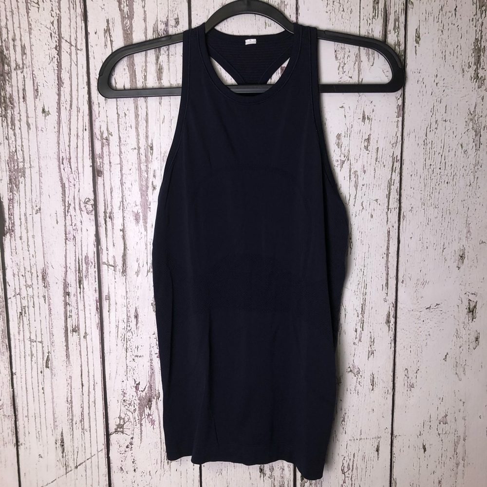 LULULEMON Swiftly Tech Navy Athletic Racer Tank 6